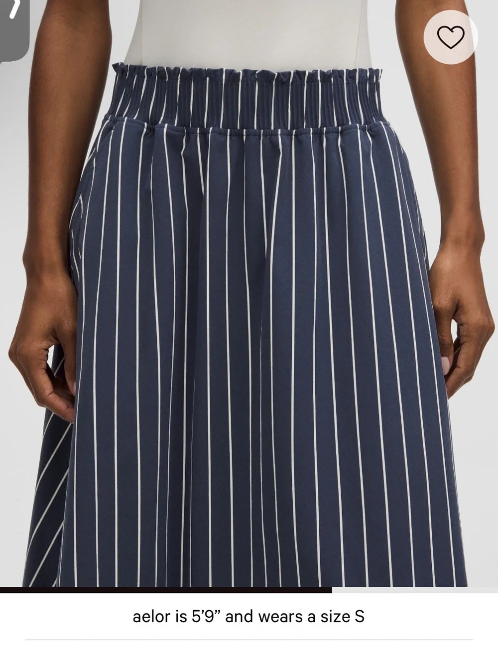 Lululemon Stretch Woven Ruffle-Waist Midi Skirt.